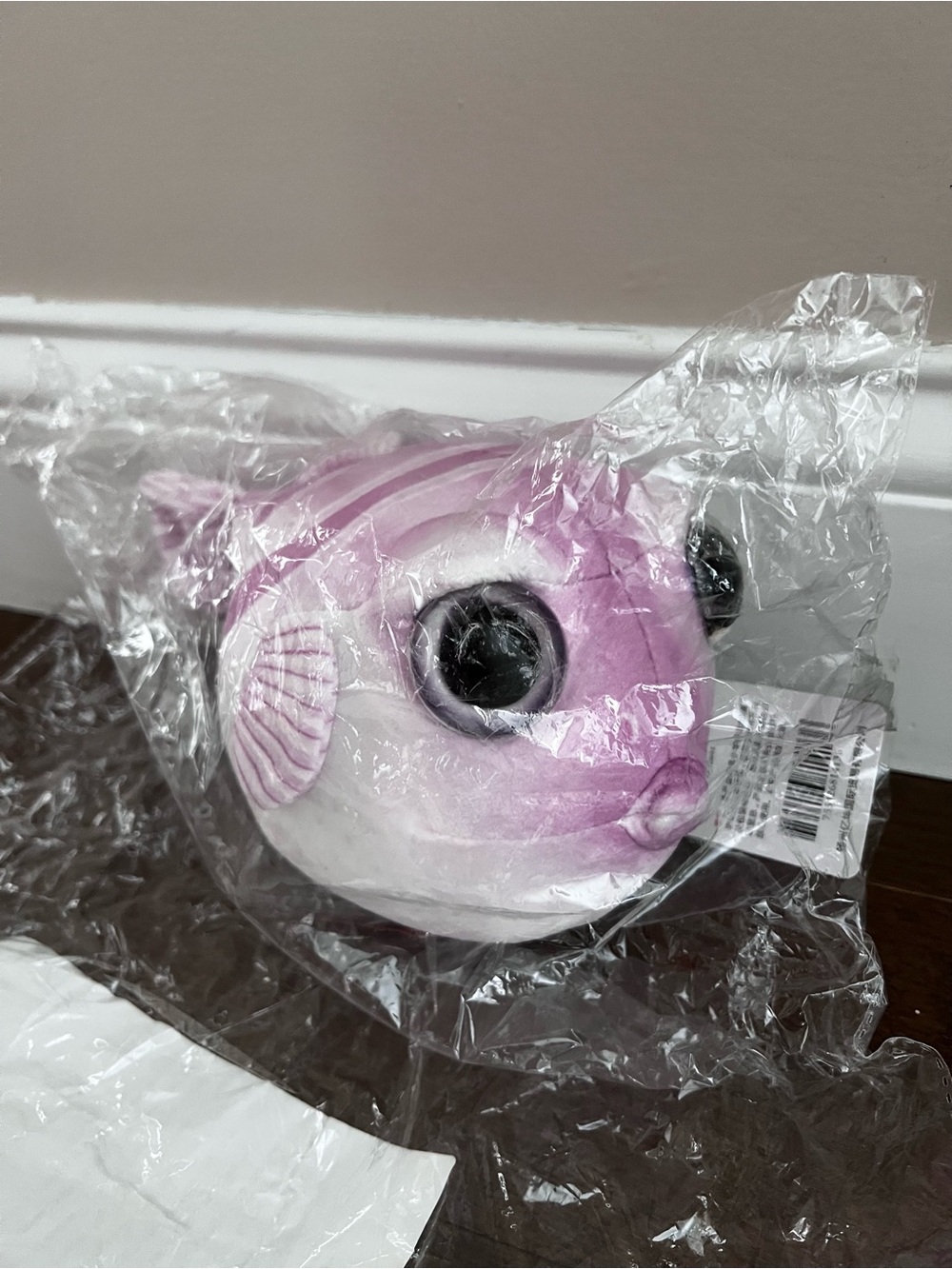 NWT Purple and White Fish Plush